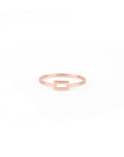 Bague Primaire Rectangle 1 or rose