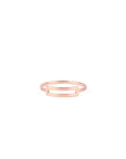 Bague Primaire Rectangle 4 or rose