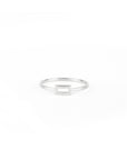 Bague Primaire Rectangle 1 or blanc